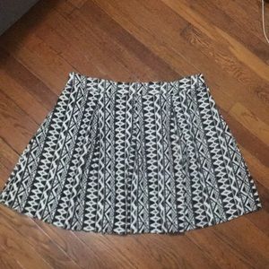 Black & White Skater Skirt